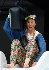 MELBOURNE, AUSTRALIA - JUNE 14: Sharni Norder, current TV personality and former Collingwood AFLW player, is seen during Big Freeze 7 at the Melbourne Cricket Ground on June 14, 2021 in Melbourne, Australia. (Photo by Michael Willson/AFL Photos via Getty Images)