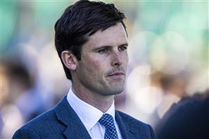 SYDNEY, AUSTRALIA - JUNE 12: James Cummings, trainer of Gravina looks on after winning race 4 the 50 Year And Life Members Handicap during Sydney Racing at Royal Randwick Racecourse on June 12, 2021 in Sydney, Australia. (Photo by Jenny Evans/Getty Images)