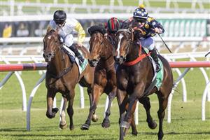 SYDNEY, AUSTRALIA - JUNE 12: Reece Jones on Casino Kid wins race 2 the Tab Highway Class 3 Plate during Sydney Racing at Royal Randwick Racecourse on June 12, 2021 in Sydney, Australia. (Photo by Jenny Evans/Getty Images)