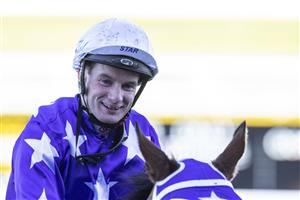 SYDNEY, AUSTRALIA - JUNE 12: Reece Jones on New Arrangement returns to scale after winning race 8 the Acy Securities Handicap during Sydney Racing at Royal Randwick Racecourse on June 12, 2021 in Sydney, Australia. (Photo by Jenny Evans/Getty Images)