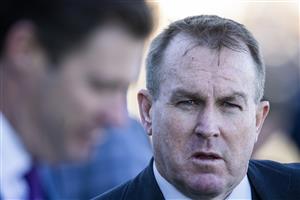 SYDNEY, AUSTRALIA - JUNE 12: Trainer John O'Shea after Opacity wins race 6 the Heineken Racing To Win Handicap during Sydney Racing at Royal Randwick Racecourse on June 12, 2021 in Sydney, Australia. (Getty)