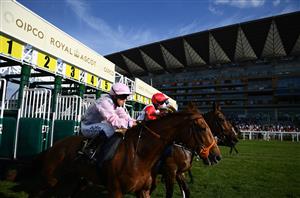 ASCOT, ENGLAND - JUNE 15: Runenrs make their way out of the stalls at the start of the Copper Horse Stakes on Day One of the Royol Ascot Meeting at Ascot Racecourse on June 15, 2021 in Ascot, England. A total of twelve thousand racegoers made up of Owners and the Public are permitted to attend the meeting due to it being an Events Research Programme (ERP) set up by the government due to the Coronavirus Pandemic. (Photo by Harry Trump/Getty Images)