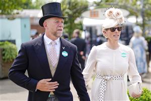 ASCOT, ENGLAND - JUNE 15: Zara Tindall arrives with husband Mike on day one of the Royal Ascot meeting at Ascot Racecourse on June 15, 2021 in Ascot, England. A total of twelve thousand racegoers made up of owners and the public are permitted to attend the meeting due to it being an Events Research Programme (ERP) set up by the Government due to the Coronavirus pandemic. (Photo by Alan Crowhurst/Getty Images)