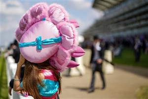 ASCOT, ENGLAND - JUNE 16: A large hat on Day Two of the Royal Ascot Meeting at Ascot Racecourse on June 16, 2021 in Ascot, England. A total of twelve thousand racegoers made up of owners and the public are permitted to attend the meeting due to it being an Events Research Programme (ERP) set up by the Government due to the Coronavirus pandemic. (Photo by Alan Crowhurst/Getty Images)