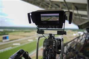 ASCOT, ENGLAND - JUNE 16: TV camera on the roof on Day Two of the Royal Ascot Meeting at Ascot Racecourse on June 16, 2021 in Ascot, England. A total of twelve thousand racegoers made up of owners and the public are permitted to attend the meeting due to it being an Events Research Programme (ERP) set up by the Government due to the Coronavirus pandemic. (Photo by Alan Crowhurst/Getty Images)