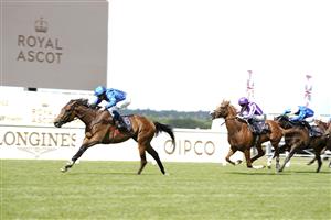 ASCOT, ENGLAND - JUNE 16:William Buick riding Kemari win The Queen's Vase on Day Two of the Royal Ascot Meeting at Ascot Racecourse on June 16, 2021 in Ascot, England. A total of twelve thousand racegoers made up of owners and the public are permitted to attend the meeting due to it being an Events Research Programme (ERP) set up by the Government due to the Coronavirus pandemic. (Photo by Alan Crowhurst/Getty Images)