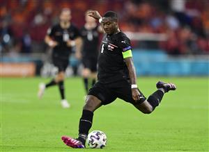AMSTERDAM, NETHERLANDS - JUNE 17: David Alaba of Austria in action during the UEFA Euro 2020 Championship Group C match between the Netherlands and Austria at Johan Cruijff Arena on June 17, 2021 in Amsterdam, Netherlands. (Getty Images)