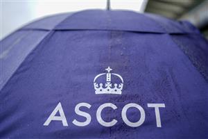 ASCOT, ENGLAND - JUNE 18: After heavy overnight rain continued into the morning an inspection has been called to see if racing can go ahed on Day Four of the Royal Ascot Meeting at Ascot Racecourse on June 18, 2021 in Ascot, England. A total of twelve thousand racegoers made up of owners and the public are permitted to attend the meeting due to it being an Events Research Programme (ERP) set up by the Government due to the Coronavirus pandemic. (Photo by Alan Crowhurst/Getty Images)