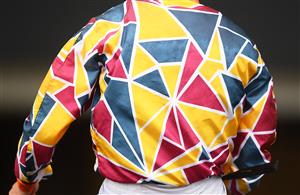 ASCOT, ENGLAND - JUNE 18: Detailed view of the silks worn by Ben Coen on Day Four of the Royal Ascot Meeting at Ascot Racecourse on June 18, 2021 in Ascot, England. A total of twelve thousand racegoers made up of Owners and the Public are permitted to attend the meeting due to it being an Events Research Programme (ERP) set up by the government due to the Coronavirus Pandemic. (Photo by Harry Trump/Getty Images)