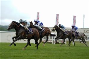ASCOT, ENGLAND - JUNE 18: Tom Marquand riding Alenquer (L) win The King Edward VII Stakes on Day Four of the Royal Ascot Meeting at Ascot Racecourse on June 18, 2021 in Ascot, England. A total of twelve thousand racegoers made up of owners and the public are permitted to attend the meeting due to it being an Events Research Programme (ERP) set up by the Government due to the Coronavirus pandemic. (Photo by Alan Crowhurst/Getty Images)