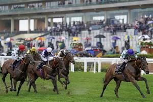 ASCOT, ENGLAND - JUNE 18: Oisin Murphy riding Quickthorn win The Duke Of Edinburgh Stakes on Day Four of the Royal Ascot Meeting at Ascot Racecourse on June 18, 2021 in Ascot, England. A total of twelve thousand racegoers made up of owners and the public are permitted to attend the meeting due to it being an Events Research Programme (ERP) set up by the Government due to the Coronavirus pandemic. (Photo by Alan Crowhurst/Getty Images)