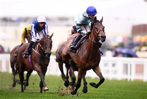ASCOT, ENGLAND - JUNE 18: Oisin Murphy on board Quickthorn on their way to winning the Duke of Edinburgh Stakes on Day Four of the Royal Ascot Meeting at Ascot Racecourse on June 18, 2021 in Ascot, England. A total of twelve thousand racegoers made up of Owners and the Public are permitted to attend the meeting due to it being an Events Research Programme (ERP) set up by the government due to the Coronavirus Pandemic. (Photo by Harry Trump/Getty Images)