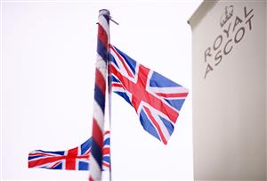 ASCOT, ENGLAND - JUNE 19: General view of an Ascot sign on Day Five of the Royal Ascot Meeting at Ascot Racecourse on June 19, 2021 in Ascot, England. A total of twelve thousand racegoers made up of Owners and the Public are permitted to attend the meeting due to it being an Events Research Programme (ERP) set up by the government due to the Coronavirus Pandemic. (Photo by Harry Trump/Getty Images) (Photo by Harry Trump/Getty Images)