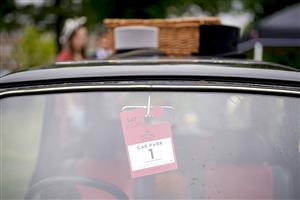 ASCOT, ENGLAND - JUNE 19: General views in car park one on Day Five of the Royal Ascot Meeting at Ascot Racecourse on June 19, 2021 in Ascot, England. A total of twelve thousand racegoers made up of owners and the public are permitted to attend the meeting due to it being an Events Research Programme (ERP) set up by the Government due to the Coronavirus pandemic. (Photo by Alan Crowhurst/Getty Images)