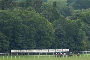 ASCOT, ENGLAND - JUNE 19: A general view of action during The Hardwicke Stakes on Day Five of the Royal Ascot Meeting at Ascot Racecourse on June 19, 2021 in Ascot, England. A total of twelve thousand racegoers made up of owners and the public are permitted to attend the meeting due to it being an Events Research Programme (ERP) set up by the Government due to the Coronavirus pandemic. (Photo by Alan Crowhurst/Getty Images)