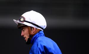 ASCOT, ENGLAND - JUNE 19: Jockey James Doyle looks on on Day Five of the Royal Ascot Meeting at Ascot Racecourse on June 19, 2021 in Ascot, England. A total of twelve thousand racegoers made up of Owners and the Public are permitted to attend the meeting due to it being an Events Research Programme (ERP) set up by the government due to the Coronavirus Pandemic. (Photo by Harry Trump/Getty Images) (Photo by Harry Trump/Getty Images)