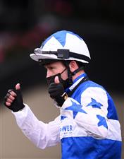 ASCOT, ENGLAND - JUNE 19: Oisin Murphy celebrates on board Foxes Tales on their way to winning the Golden Gates Stakes on Day Five of the Royal Ascot Meeting at Ascot Racecourse on June 19, 2021 in Ascot, England. A total of twelve thousand racegoers made up of Owners and the Public are permitted to attend the meeting due to it being an Events Research Programme (ERP) set up by the government due to the Coronavirus Pandemic. (Photo by Harry Trump/Getty Images) (Photo by Harry Trump/Getty Images)