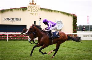 ASCOT, ENGLAND - JUNE 19: Ryan Moore on board Point Lonsdale on their way to winning the Chesham Stakes on Day Five of the Royal Ascot Meeting at Ascot Racecourse on June 19, 2021 in Ascot, England. A total of twelve thousand racegoers made up of Owners and the Public are permitted to attend the meeting due to it being an Events Research Programme (ERP) set up by the government due to the Coronavirus Pandemic. (Photo by Harry Trump/Getty Images) (Photo by Harry Trump/Getty Images)