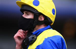 ASCOT, ENGLAND - JUNE 19: Jockey Ryan Moore looks on on Day Five of the Royal Ascot Meeting at Ascot Racecourse on June 19, 2021 in Ascot, England. A total of twelve thousand racegoers made up of Owners and the Public are permitted to attend the meeting due to it being an Events Research Programme (ERP) set up by the government due to the Coronavirus Pandemic. (Photo by Harry Trump/Getty Images) (Photo by Harry Trump/Getty Images)