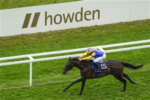 ASCOT, ENGLAND - JUNE 19: William Buick riding Wonderful Tonight win The Hardwicke Stakes on Day Five of the Royal Ascot Meeting at Ascot Racecourse on June 19, 2021 in Ascot, England. A total of twelve thousand racegoers made up of owners and the public are permitted to attend the meeting due to it being an Events Research Programme (ERP) set up by the Government due to the Coronavirus pandemic. (Photo by Alan Crowhurst/Getty Images)