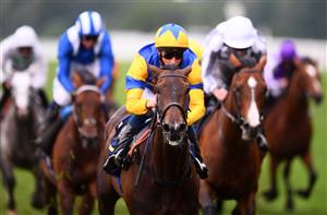ASCOT, ENGLAND - JUNE 19: William Buick on board Wonderful Tonight on their way to winning the Hardwicke Stakes on Day Five of the Royal Ascot Meeting at Ascot Racecourse on June 19, 2021 in Ascot, England. A total of twelve thousand racegoers made up of Owners and the Public are permitted to attend the meeting due to it being an Events Research Programme (ERP) set up by the government due to the Coronavirus Pandemic. (Photo by Harry Trump/Getty Images) (Photo by Harry Trump/Getty Images)