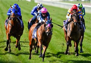 MELBOURNE, AUSTRALIA - JUNE 19: Matthew Cartwright riding Express Pass winning Race 3, the Murray Cox Handicap, during Melbourne Racing at Flemington Racecourse on June 19, 2021 in Melbourne, Australia. (Photo by Vince Caligiuri/Getty Images)