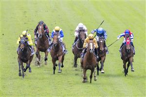 SYDNEY, AUSTRALIA - JUNE 19: James McDonald on Royalzel wins race 1 of the E Group Security Handicap during Sydney Racing at Rosehill Gardens on June 19, 2021 in Sydney, Australia. (Photo by Jenny Evans/Getty Images)
