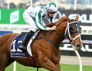 MELBOURNE, AUSTRALIA - JUNE 19: Michael Dee riding Unique Artist winning race 6, the Sir Henry Bolte Handicap, during Melbourne Racing at Flemington Racecourse on June 19, 2021 in Melbourne, Australia. (Photo by Vince Caligiuri/Getty Images)