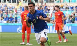 ROME, ITALY - JUNE 20: Matteo Pessina of Italy celebrates after scoring their side's first goal during the UEFA Euro 2020 Championship Group A match between Italy and Wales at Olimpico Stadium on June 20, 2021 in Rome, Italy. (Getty Images)