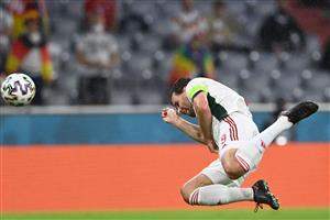 TOPSHOT - Hungary's forward Adam Szalai scores the opening goal during the UEFA EURO 2020 Group F football match between Germany and Hungary at the Allianz Arena in Munich on June 23, 2021. (Getty Images)