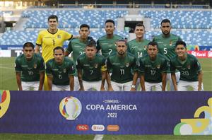 CUIABA, BRAZIL - JUNE 24: Players of Bolivia pose for the team photo prior to a Group A match between Bolivia and Uruguay as part of Copa America Brazil 2021 at Arena Pantanal on June 24, 2021 in Cuiaba, Brazil. (Getty Images)
