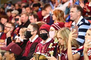 BRISBANE, AUSTRALIA - JUNE 27: Fans look on ahead of game two of the 2021 State of Origin series between the Queensland Maroons and the New South Wales Blues at Suncorp Stadium on June 27, 2021 in Brisbane, Australia. (Photo by Chris Hyde/Getty Images)