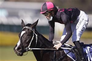 SYDNEY, AUSTRALIA - JUNE 26: Louise Day on Patino Ruby wins race 1 the Peter Kafataris Handicap during Sydney Racing at Rosehill Gardens on June 26, 2021 in Sydney, Australia.