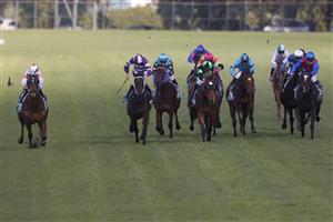 SYDNEY, AUSTRALIA - JUNE 26: Ellen Hennessy on Meg (L) wins race 5 the Garry Burgess Handicap during Sydney Racing at Rosehill Gardens on June 26, 2021 in Sydney, Australia. (Photo by Mark Evans/Getty Images)