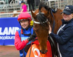 MELBOURNE, AUSTRALIA - JUNE 26: Dean Yendall after riding Hai Sun to win Race 2, the Neds Protest Payout Handicap, during Melbourne Racing at Caulfield Racecourse on June 26, 2021 in Melbourne, Australia. (Photo by Vince Caligiuri/Getty Images)