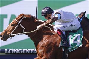 SYDNEY, AUSTRALIA - JUNE 26: Regan Bayliss on Zoo Station wins race 2 the TAB Highway Class 2 Handicap during Sydney Racing at Rosehill Gardens on June 26, 2021 in Sydney, Australia. (Photo by Mark Evans/Getty Images)