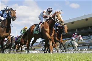 SYDNEY, AUSTRALIA - JUNE 26: Regan Bayliss on Zoo Station wins race 2 the TAB Highway Class 2 Handicap during Sydney Racing at Rosehill Gardens on June 26, 2021 in Sydney, Australia. (Photo by Mark Evans/Getty Images)