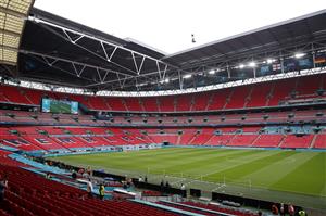 LONDON, ENGLAND - JUNE 29: A general view inside the stadium prior to the UEFA Euro 2020 Championship Round of 16 match between England and Germany at Wembley Stadium on June 29, 2021 in London, England. (Getty Images)