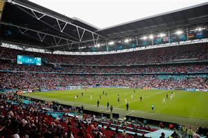 LONDON, ENGLAND - JUNE 29: A general view of play during the UEFA Euro 2020 Championship Round of 16 match between England and Germany at Wembley Stadium on June 29, 2021 in London, England. (Getty Images)