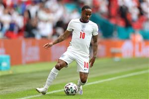 LONDON, ENGLAND - JUNE 29: Raheem Sterling of England on the ball during the UEFA Euro 2020 Championship Round of 16 match between England and Germany at Wembley Stadium on June 29, 2021 in London, England. (Getty Images)