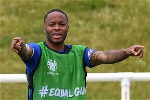 Raheem Sterling in training. (Getty Images)