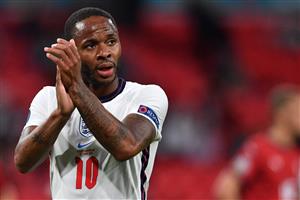 Raheem Sterling applauds the supporters after England's win over the Czech Republic. (Getty Images)