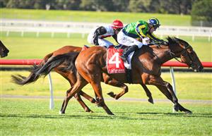 MELBOURNE, AUSTRALIA - JUNE 30: Mark Zahra riding Nerve Not Verve winning Race 4, the Ladbrokes Easy Form Handicap, during Melbourne Racing at Sandown Lakeside on June 30, 2021 in Melbourne, Australia. (Photo by Vince Caligiuri/Getty Images)