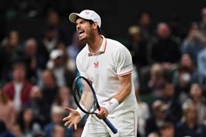 LONDON, ENGLAND - JUNE 30: Andy Murray of Great Britain reacts in his Men's Singles Second Round match against Oscar Otte of Germany during Day Three of The Championships - Wimbledon 2021 at All England Lawn Tennis and Croquet Club on June 30, 2021 in London, England. (Getty Images)