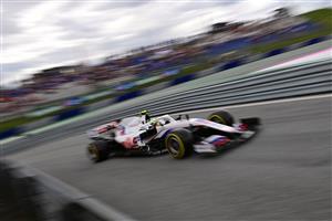 Haas F1's German driver Mick Schumacher drives during the first practice session at the Red Bull Ring race track in Spielberg, Austria, on July 2, 2021, ahead of the Formula One Austrian Grand Prix. (Getty Images)