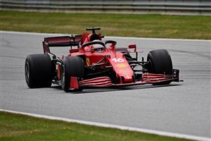 Ferrari's Monegasque driver Charles Leclerc drives during the first practice session at the Red Bull Ring race track in Spielberg, Austria, on July 2, 2021, ahead of the Formula One Austrian Grand Prix. (Getty Images)