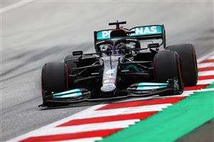 SPIELBERG, AUSTRIA - JULY 02: Lewis Hamilton of Great Britain driving the (44) Mercedes AMG Petronas F1 Team Mercedes W12 during practice ahead of the F1 Grand Prix of Austria at Red Bull Ring on July 02, 2021 in Spielberg, Austria. (Getty Images)