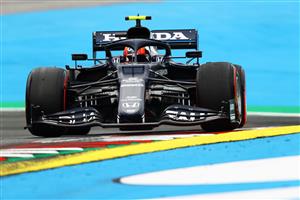 SPIELBERG, AUSTRIA - JULY 02: Pierre Gasly of France driving the (10) Scuderia AlphaTauri AT02 Honda during practice ahead of the F1 Grand Prix of Austria at Red Bull Ring on July 02, 2021 in Spielberg, Austria. (Getty Images)