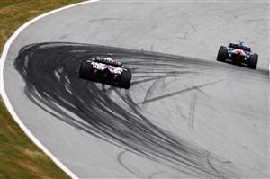 SPIELBERG, AUSTRIA - JULY 02: Mick Schumacher of Germany driving the (47) Haas F1 Team VF-21 Ferrari follows Esteban Ocon of France driving the (31) Alpine A521 Renault during practice ahead of the F1 Grand Prix of Austria at Red Bull Ring on July 02, 2021 in Spielberg, Austria. (Getty Images)