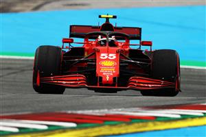 SPIELBERG, AUSTRIA - JULY 02: Carlos Sainz of Spain driving the (55) Scuderia Ferrari SF21 during practice ahead of the F1 Grand Prix of Austria at Red Bull Ring on July 02, 2021 in Spielberg, Austria. (Getty Images)